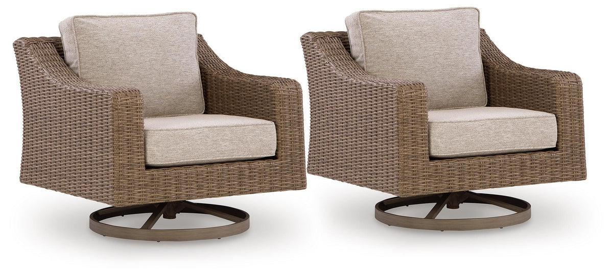 Laguna Heights 2 Outdoor Swivel Lounge Chairs