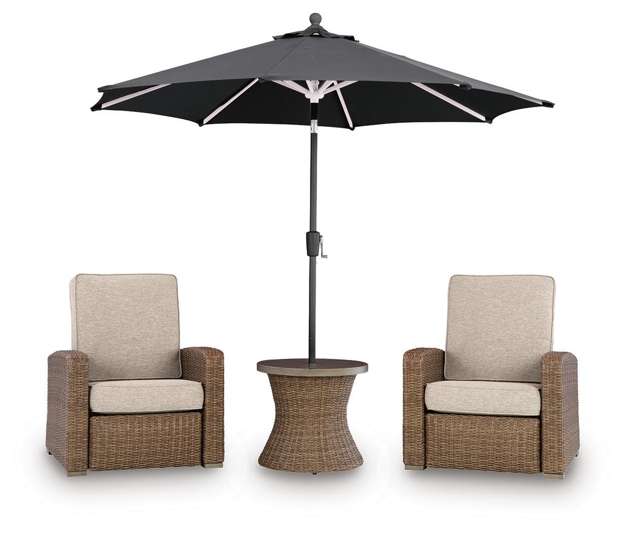 Laguna Heights 2 Outdoor Recliners and End Table