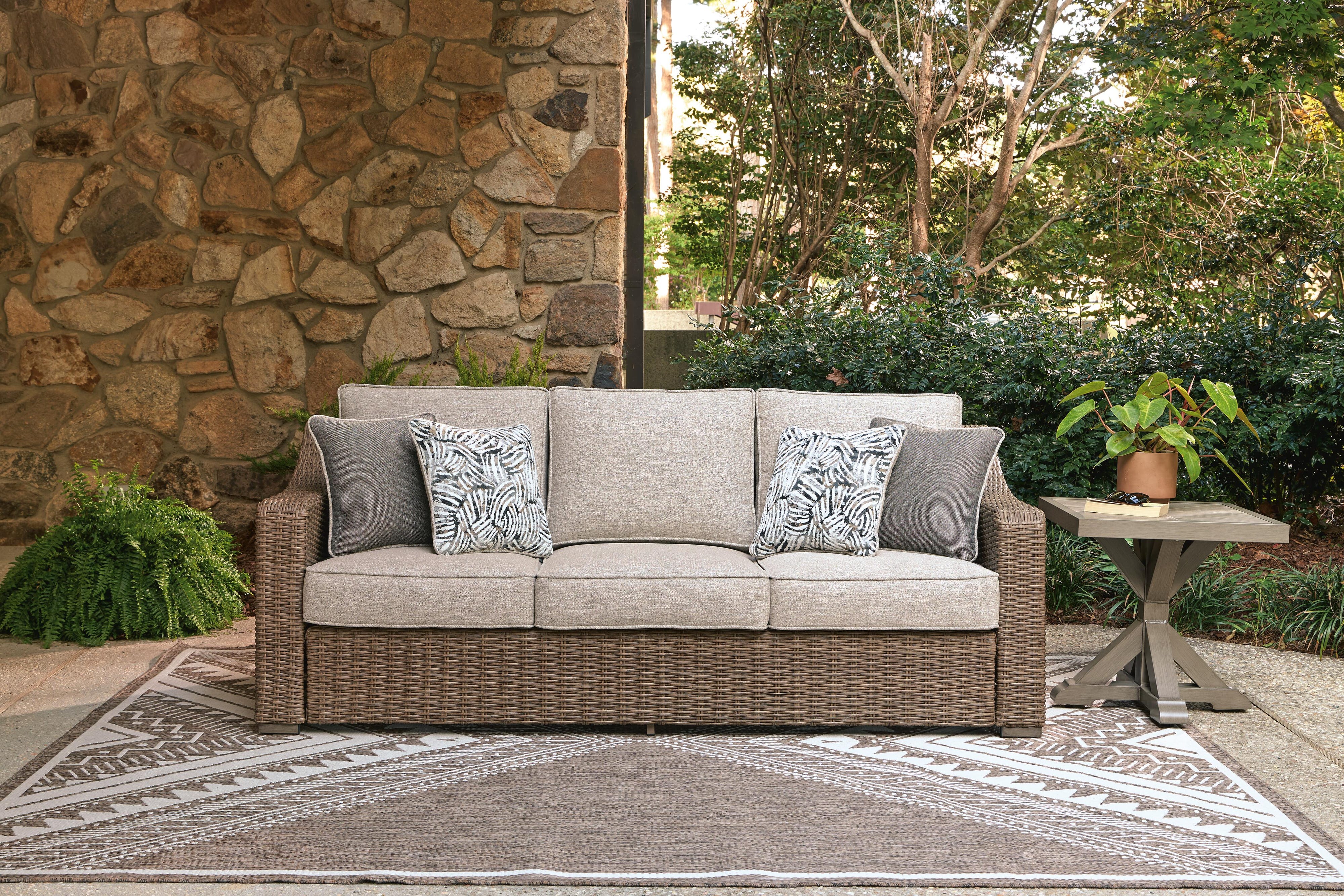 Laguna Heights Outdoor Sofa and Loveseat with Lounge Chair