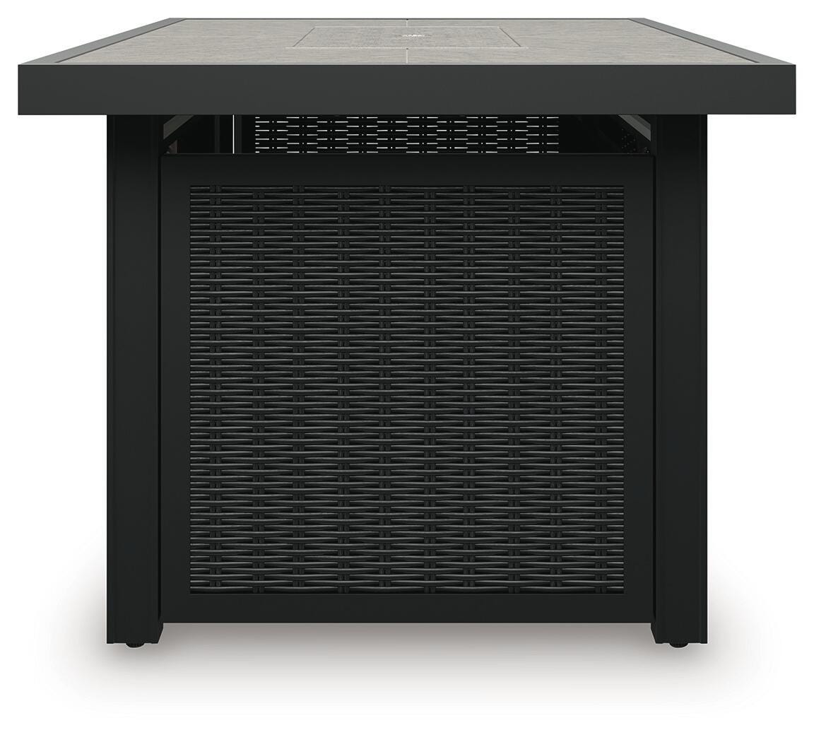 Beachcroft 3-Piece Outdoor Sectional and Fire Pit Table