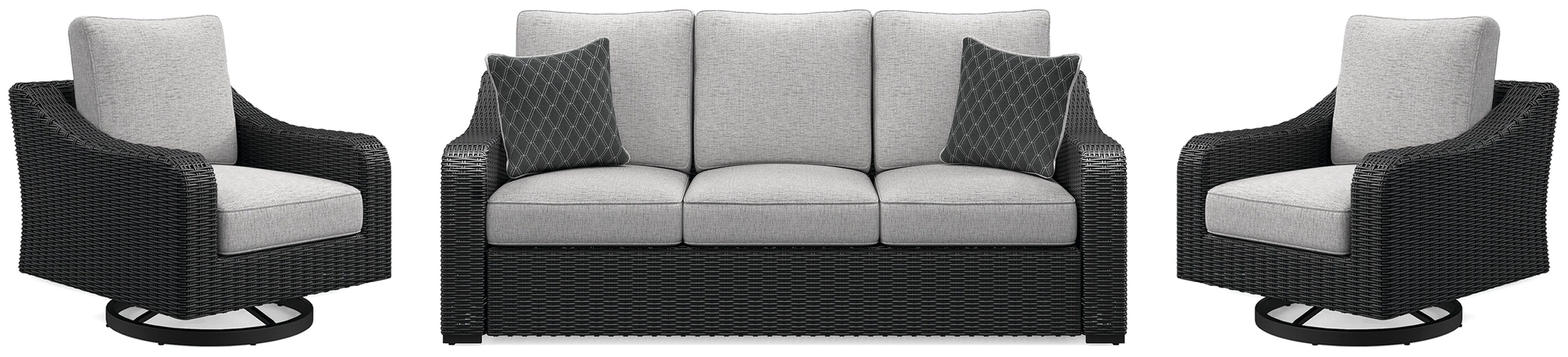 Beachcroft Outdoor Sofa and 2 Lounge Chairs