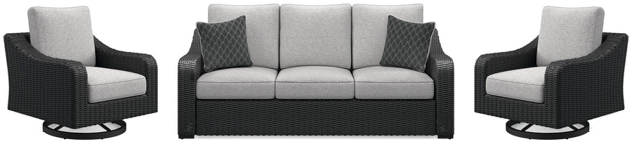 Beachcroft Outdoor Sofa and 2 Lounge Chairs