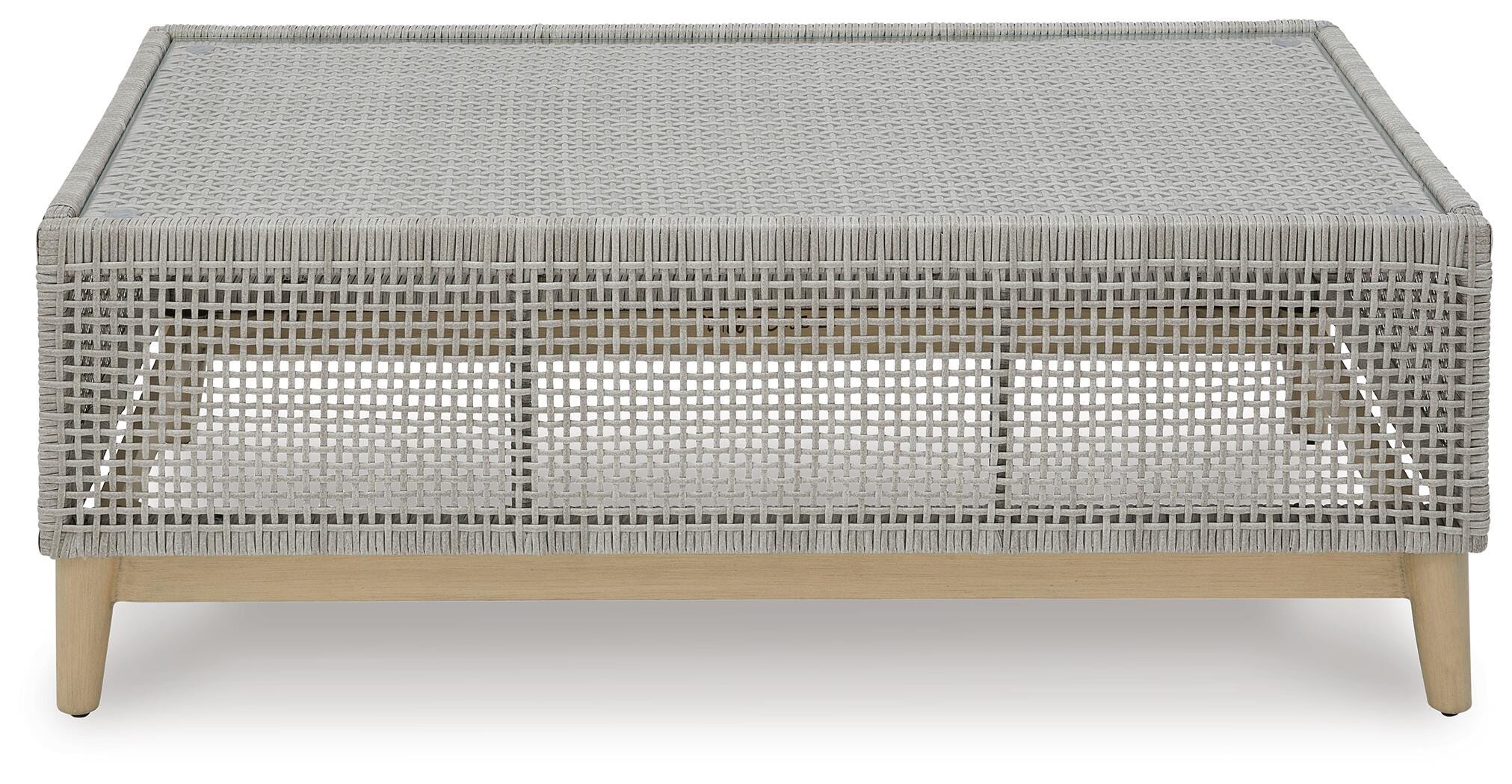 Seton Creek Outdoor Sofa and Loveseat with Coffee Table