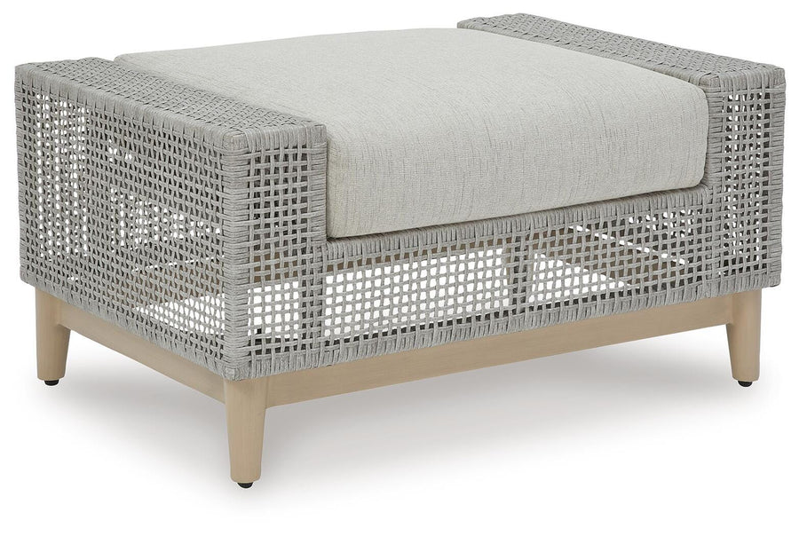 Seton Creek Outdoor Ottoman with Cushion