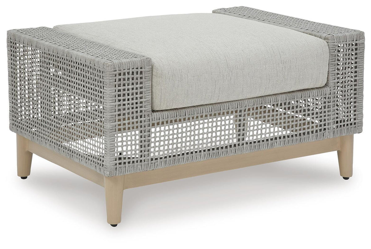 Seton Creek Outdoor Ottoman with Cushion