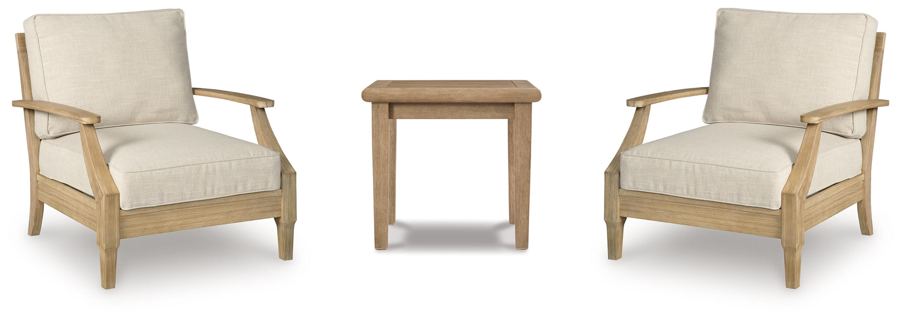 Clare View Outdoor Lounge Chairs and End Table Set