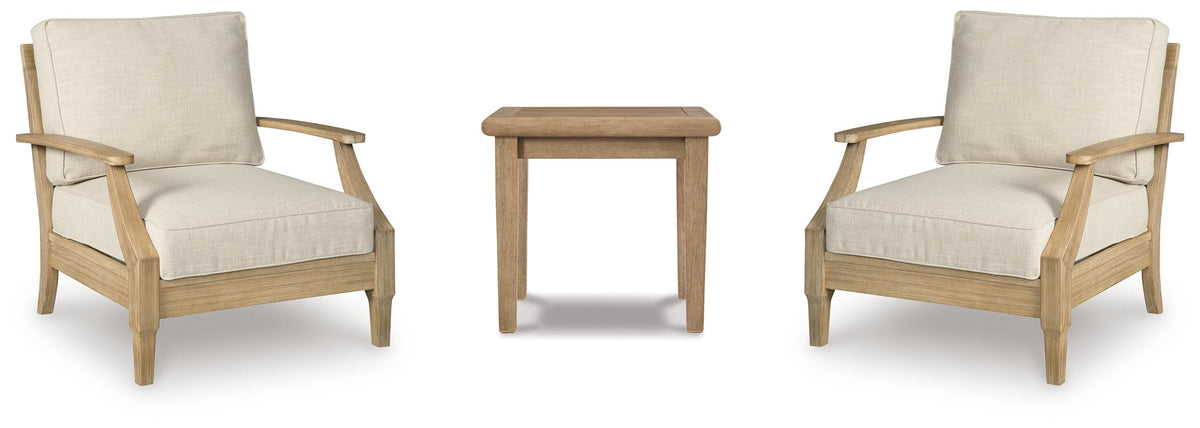 Clare View Outdoor Lounge Chairs and End Table Set