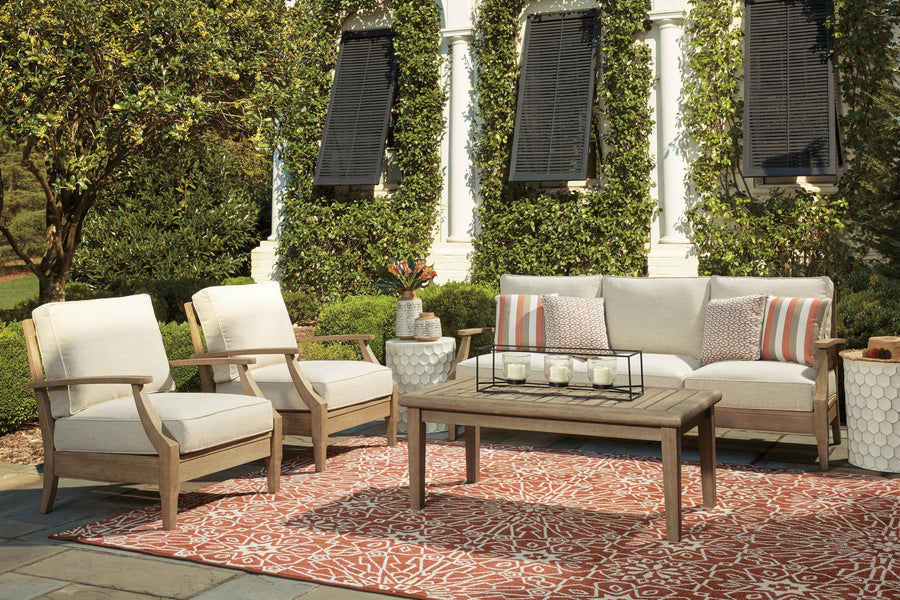 Clare View 3-Piece Outdoor Sofa & Lounge Chairs Set