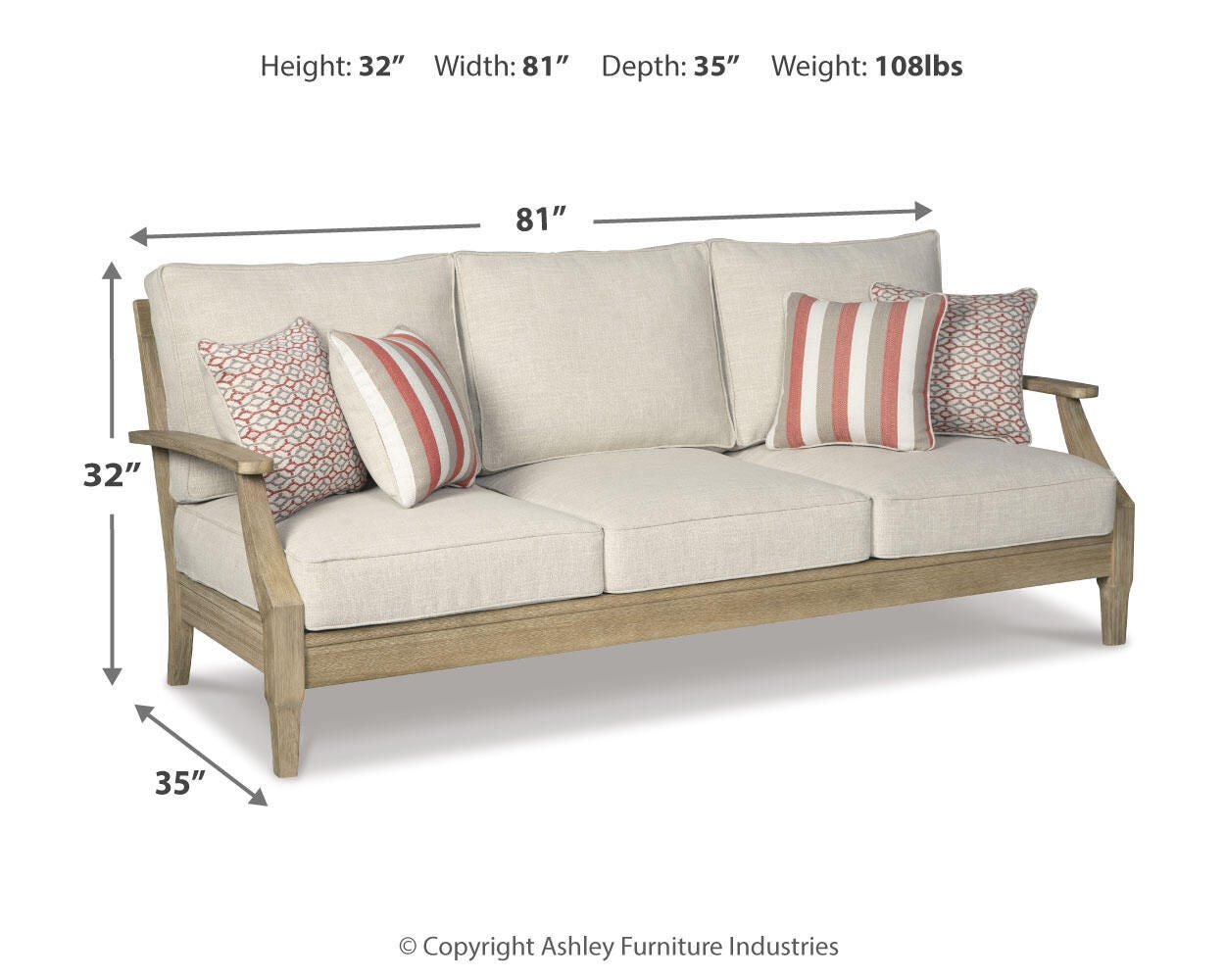 Clare View Outdoor Sofa and Loveseat Set