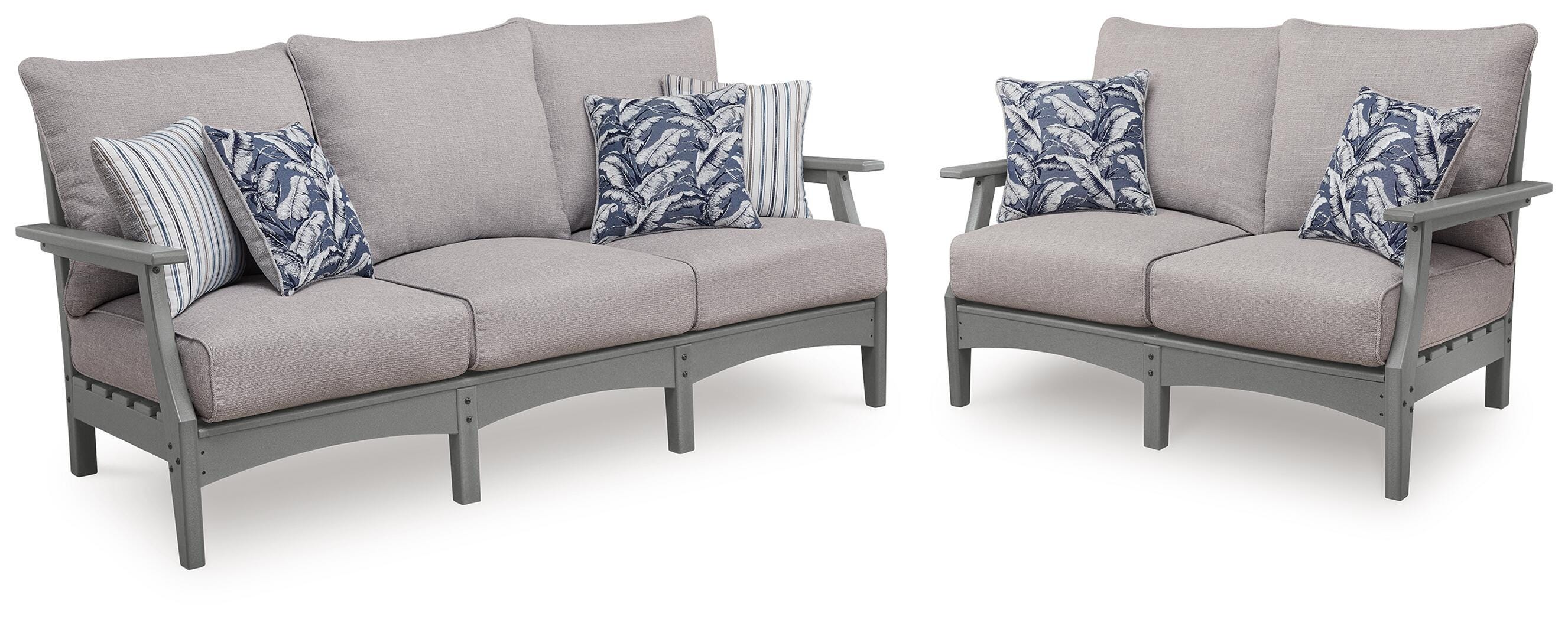 Cove Beach Outdoor Sofa and Loveseat