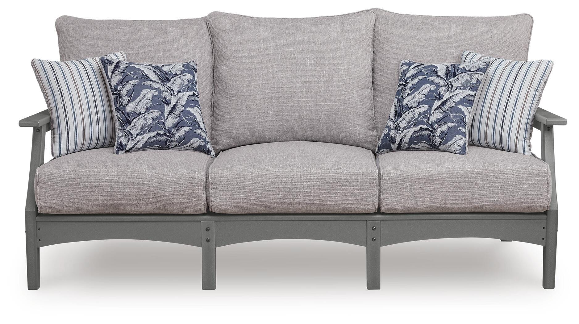 Cove Beach Outdoor Sofa and Loveseat with Coffee Table