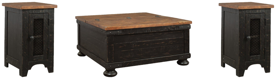 Valebeck Coffee Table with 2 End Tables