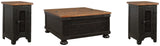 Valebeck Coffee Table with 2 End Tables