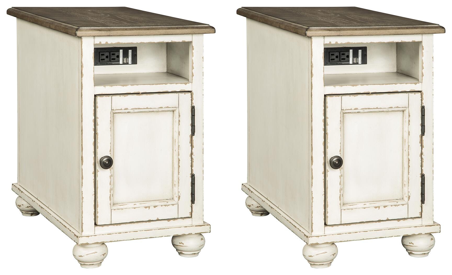Realyn 2 End Tables with USB Charging
