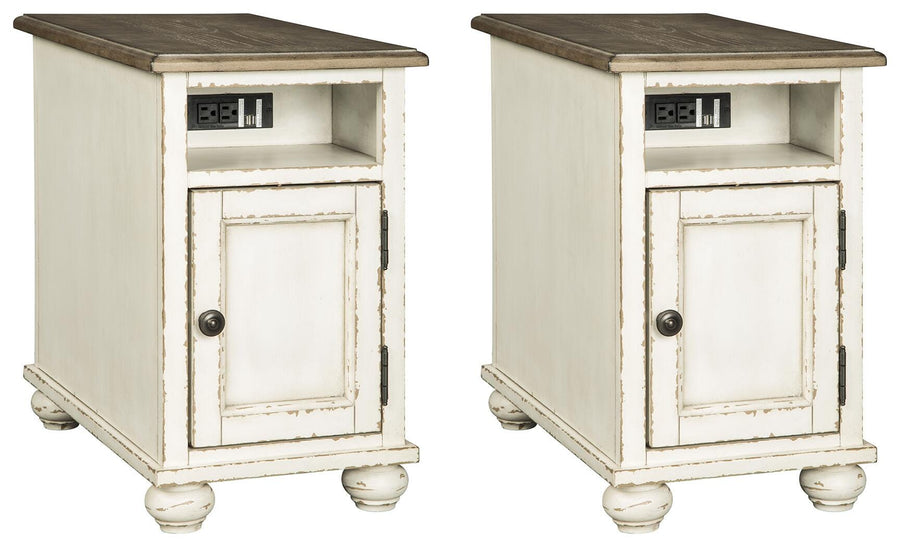 Realyn 2 End Tables with USB Charging