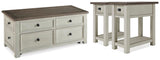 Vanderley Coffee Table and 2 End Tables