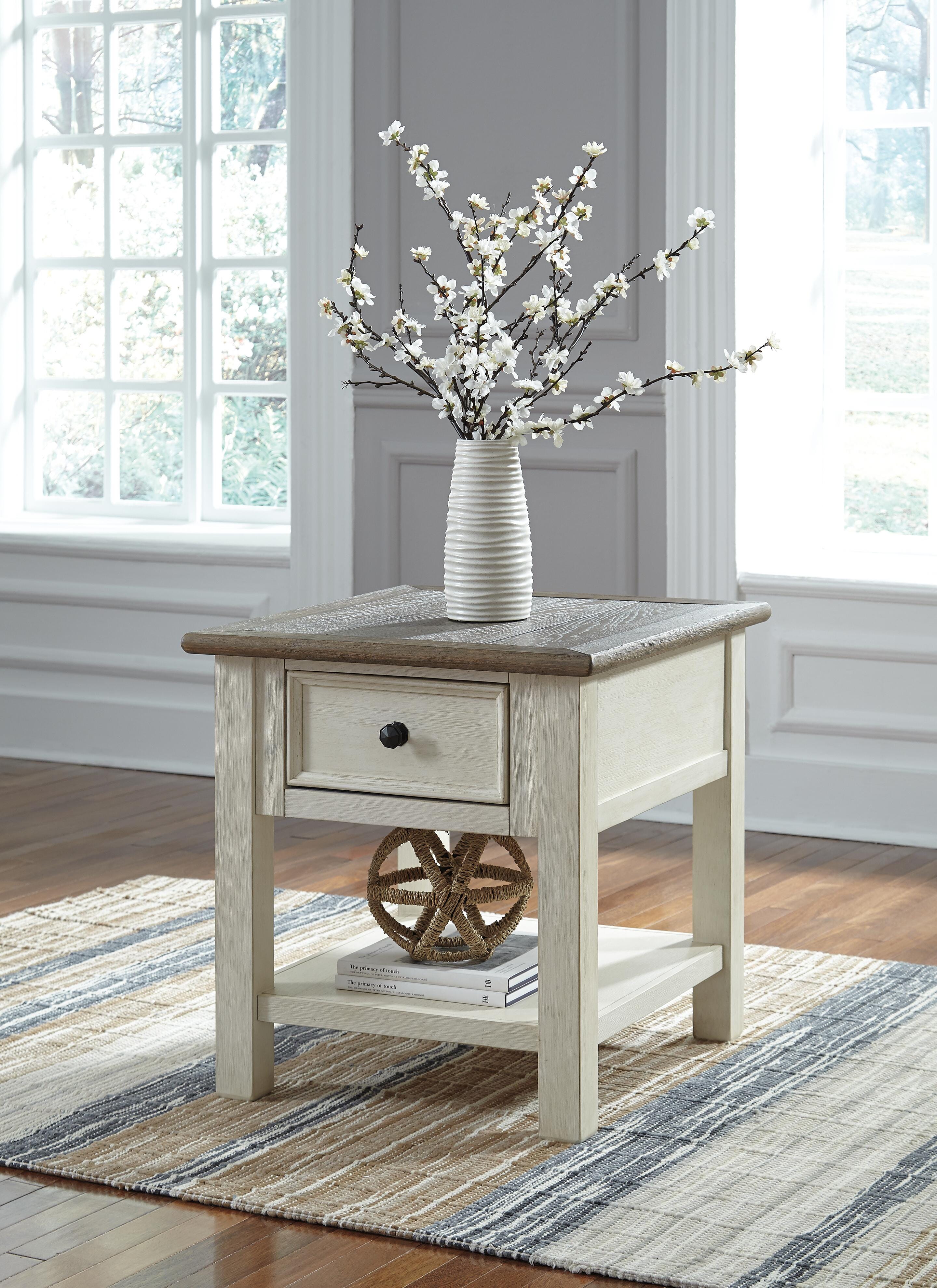 Bolanburg Coffee Table with End Table and Chairside End Table