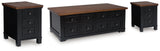Wildenauer Lift-top Coffee Table and 2 Chairside End Tables