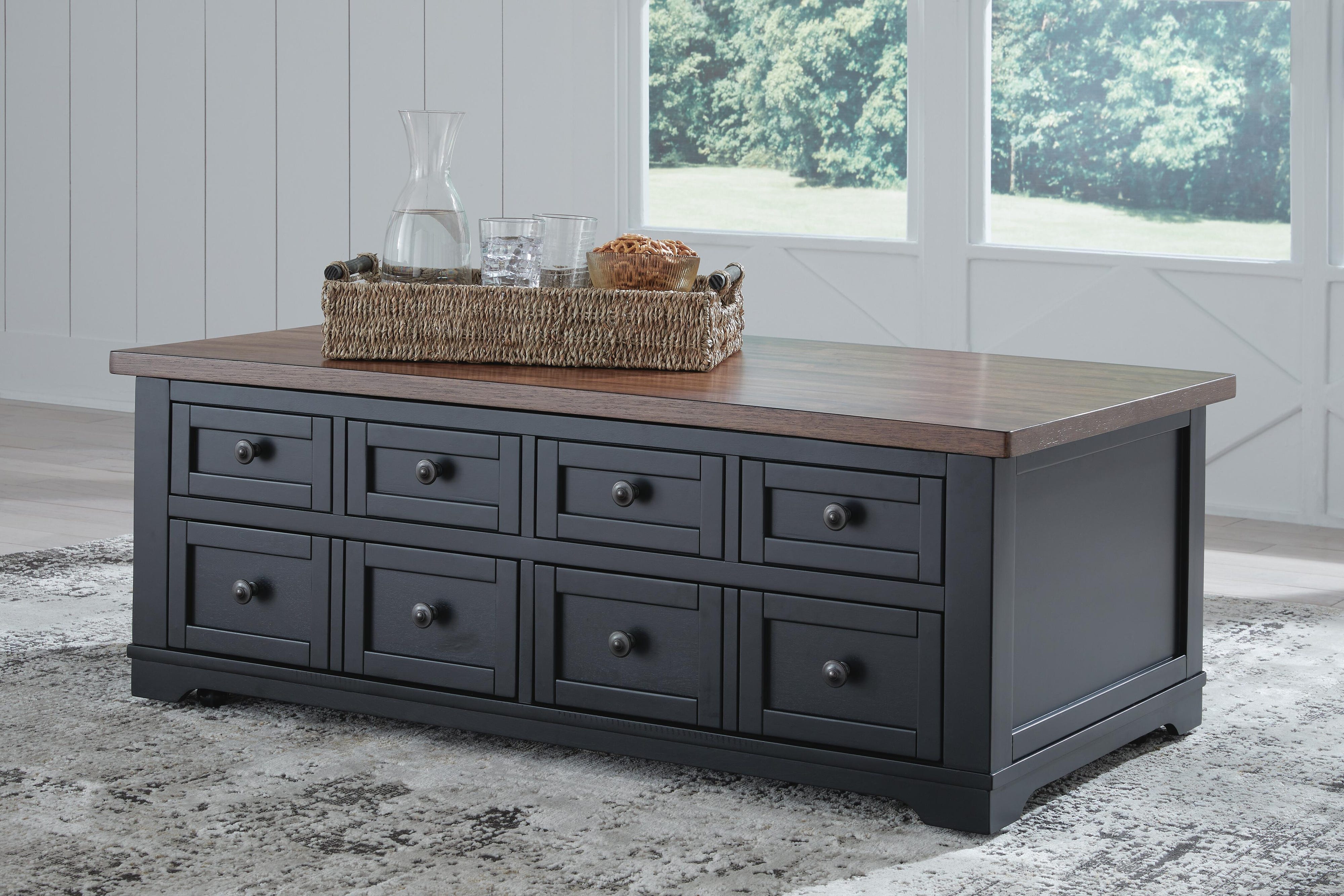 Wildenauer Lift-top Coffee Table and 2 Chairside End Tables