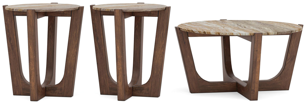 Tanidore Coffee Table with 2 End Tables