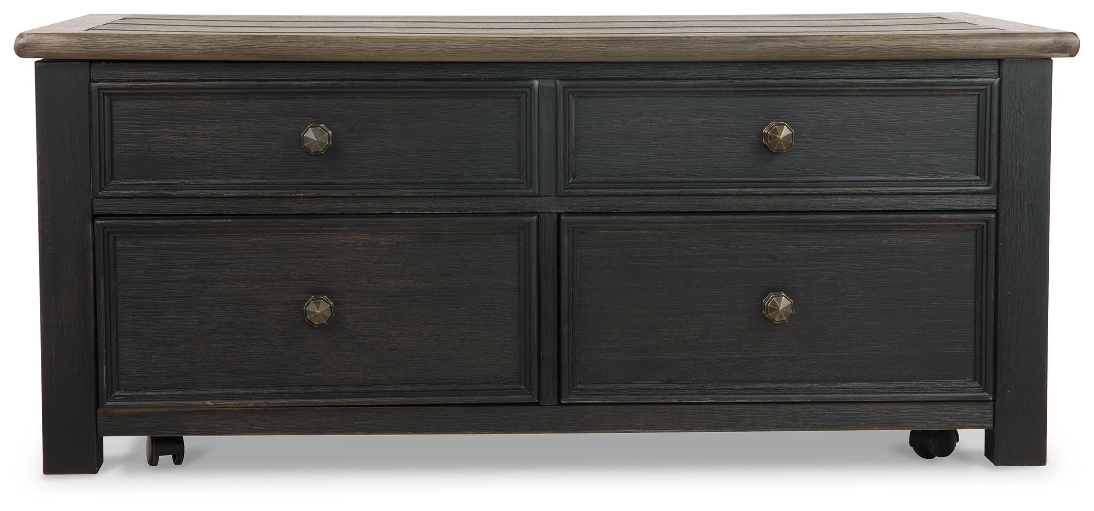Tyler Creek Coffee Table and 2 End Tables with Console