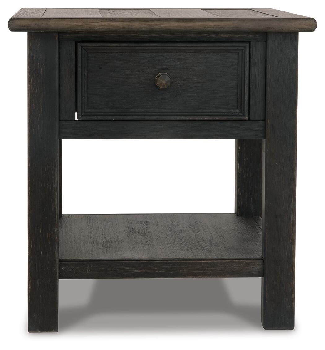 Tyler Creek Coffee Table and 2 End Tables with Console