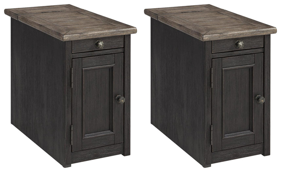 Tyler Creek 2 End Tables with USB Charging