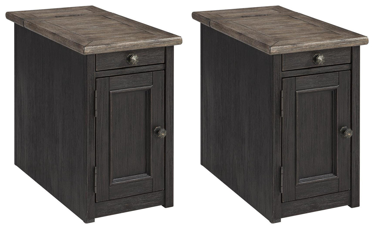 Tyler Creek 2 End Tables with USB Charging