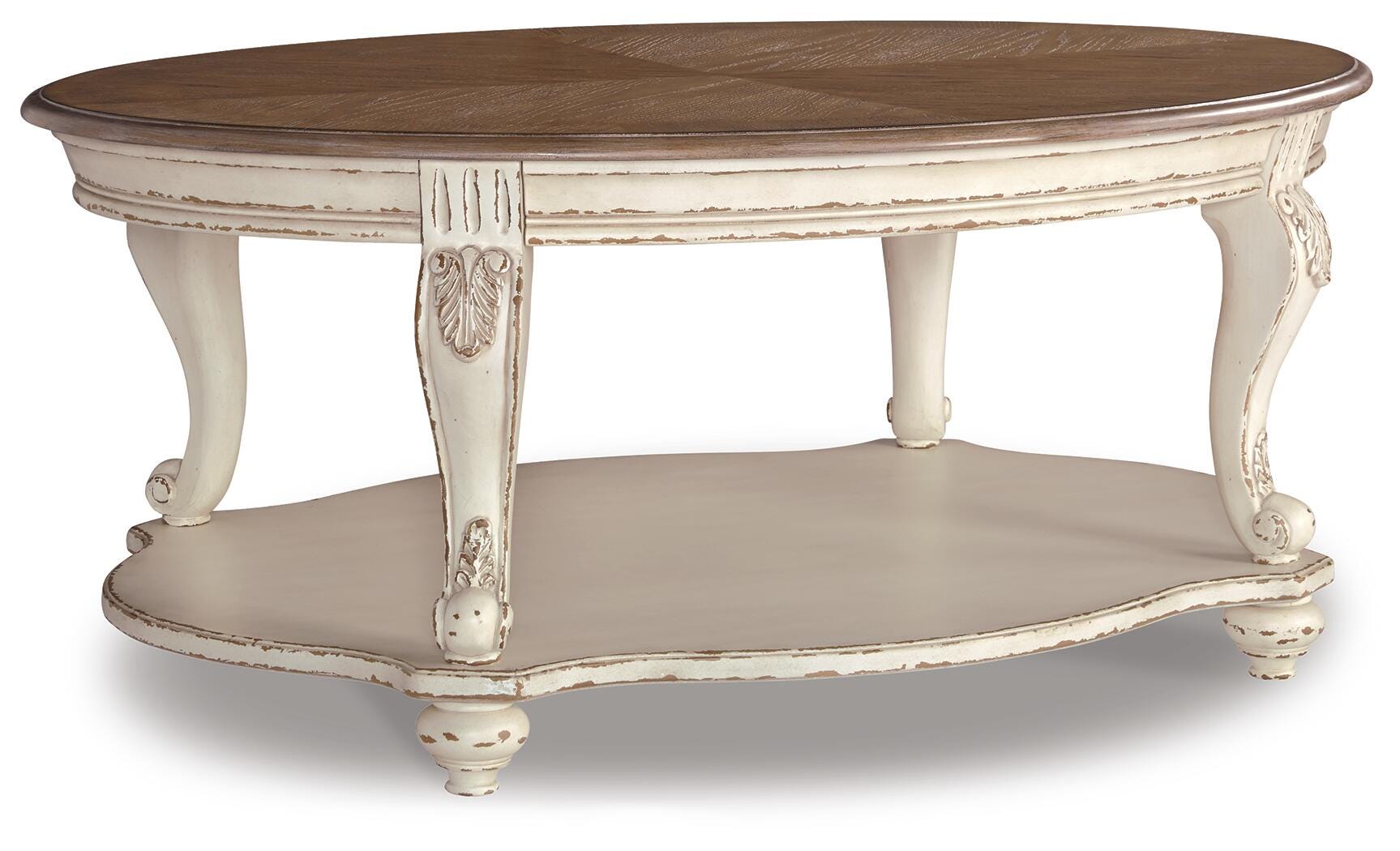 Realyn Coffee Table, 2 Ends and Console