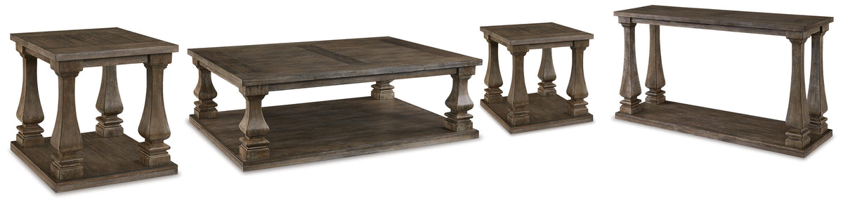 Johnelle Coffee Table, 2 End Tables and Sofa Table