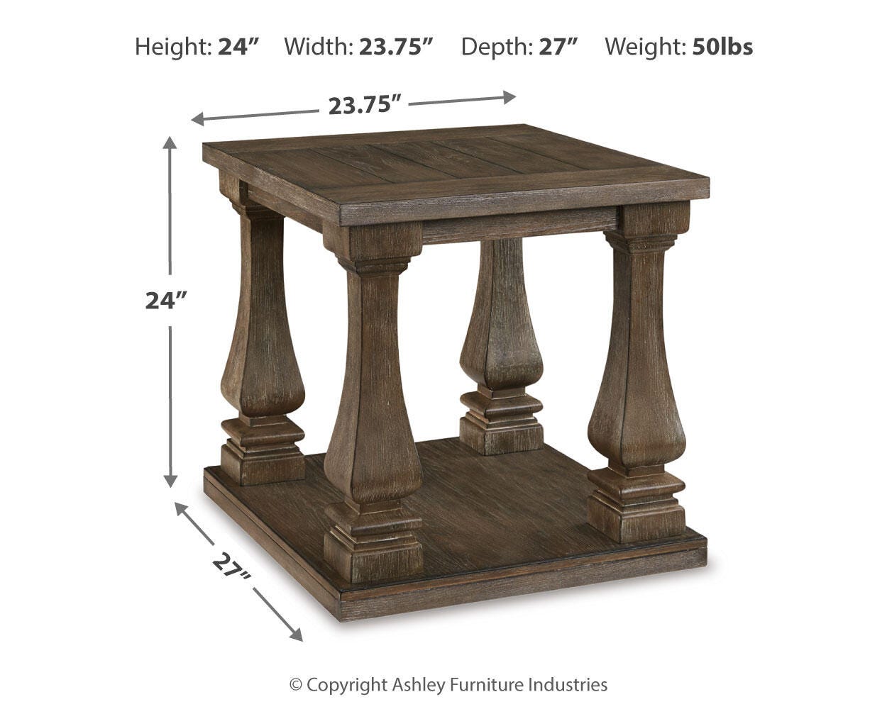 Johnelle Coffee Table with 2 End Tables