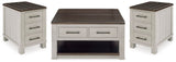 Darborn Coffee Table with 2 End Tables