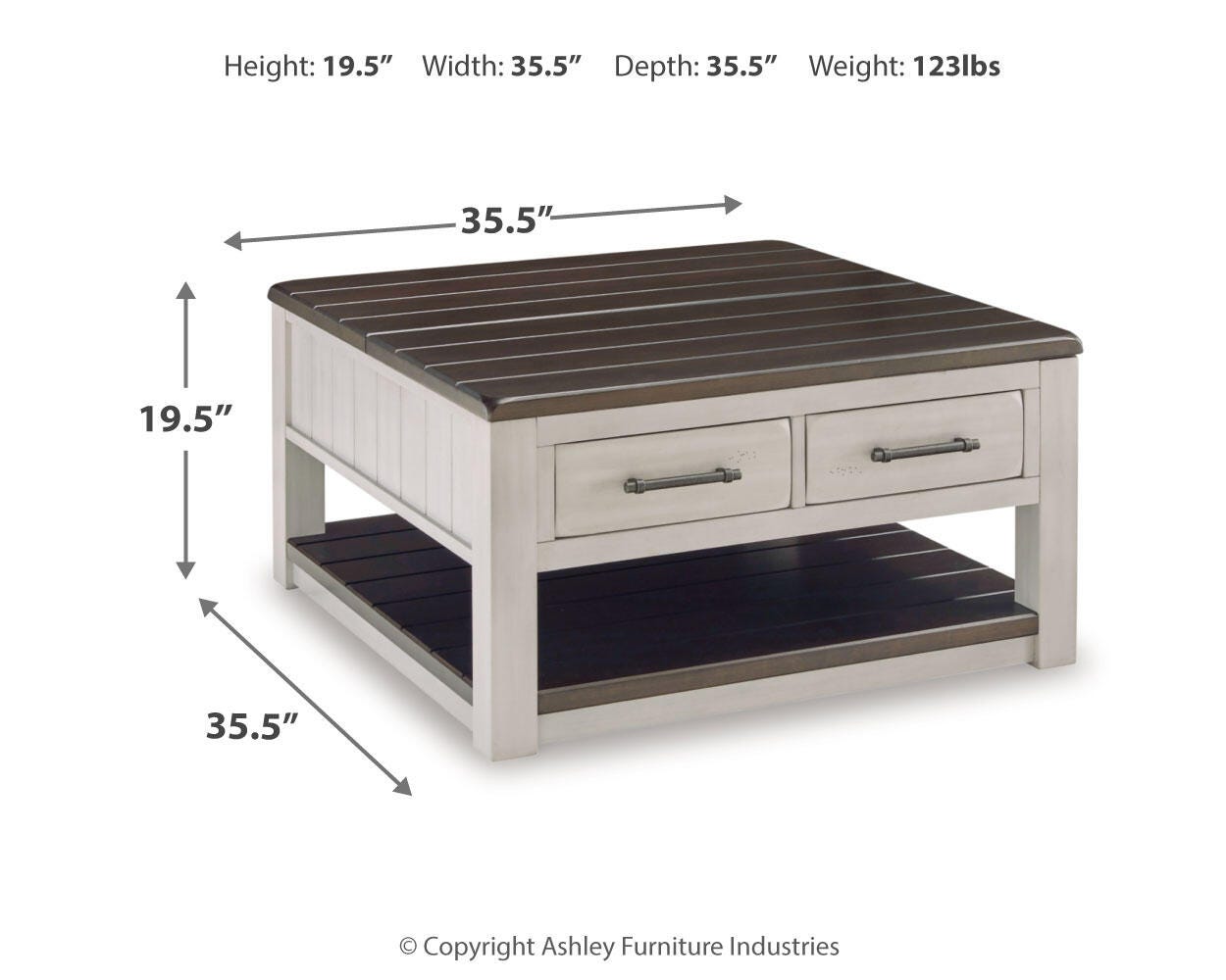 Darborn Coffee Table with 1 End Table
