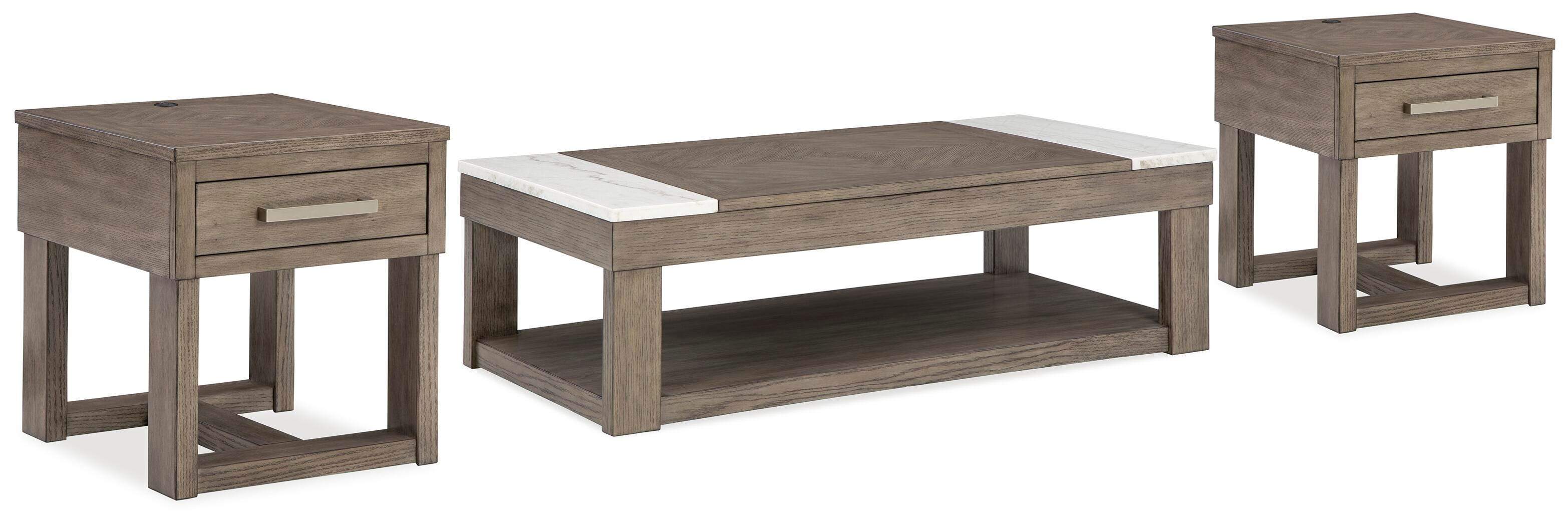 Loyaska Coffee Table and 2 End Tables