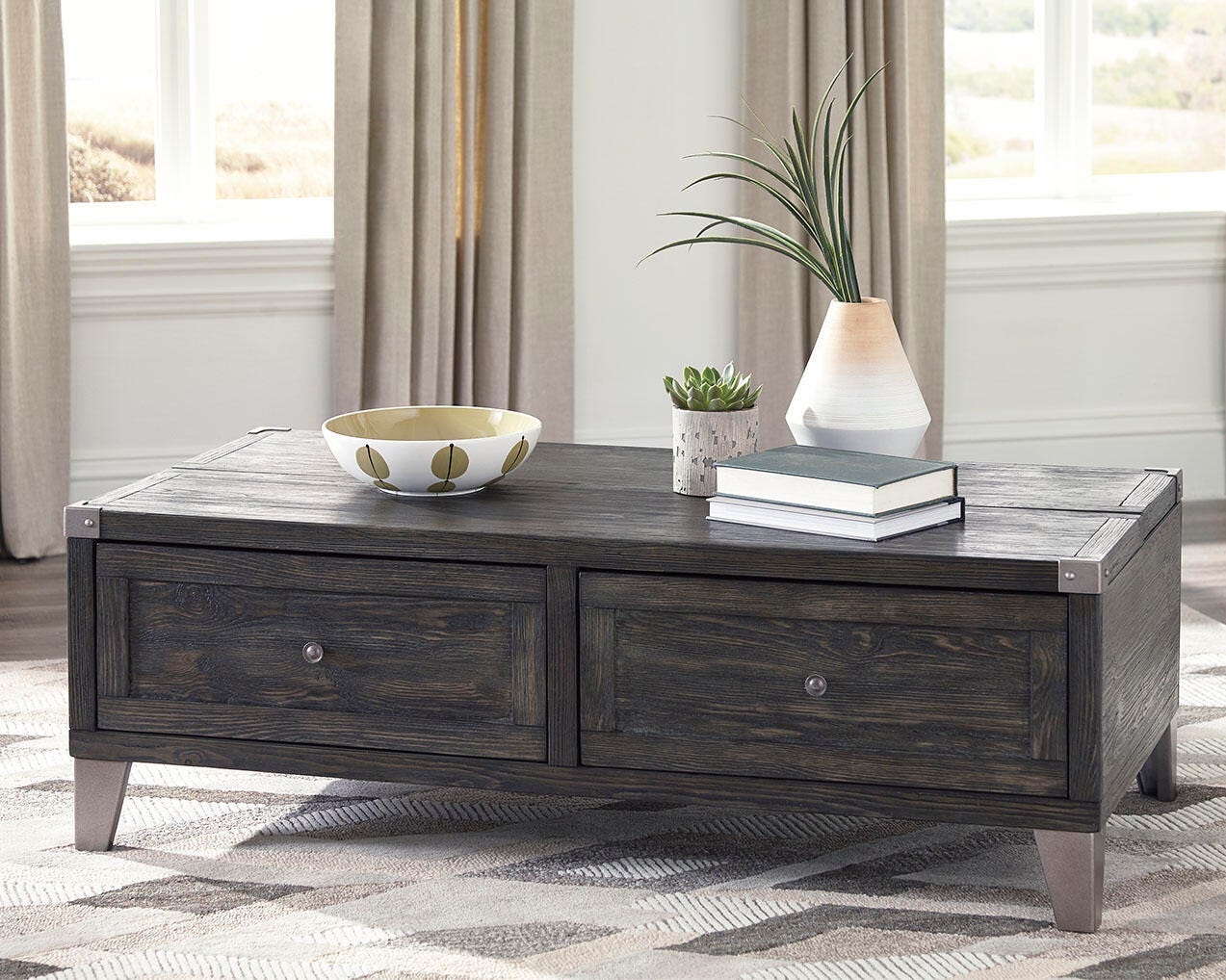 Todoe Coffee Table with 2 End Tables