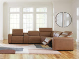 Magic Man 6-Piece Power Reclining Sectional with Console