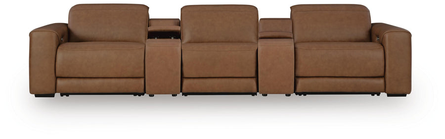 Magic Man 5-Piece Power Reclining Sectional with Console