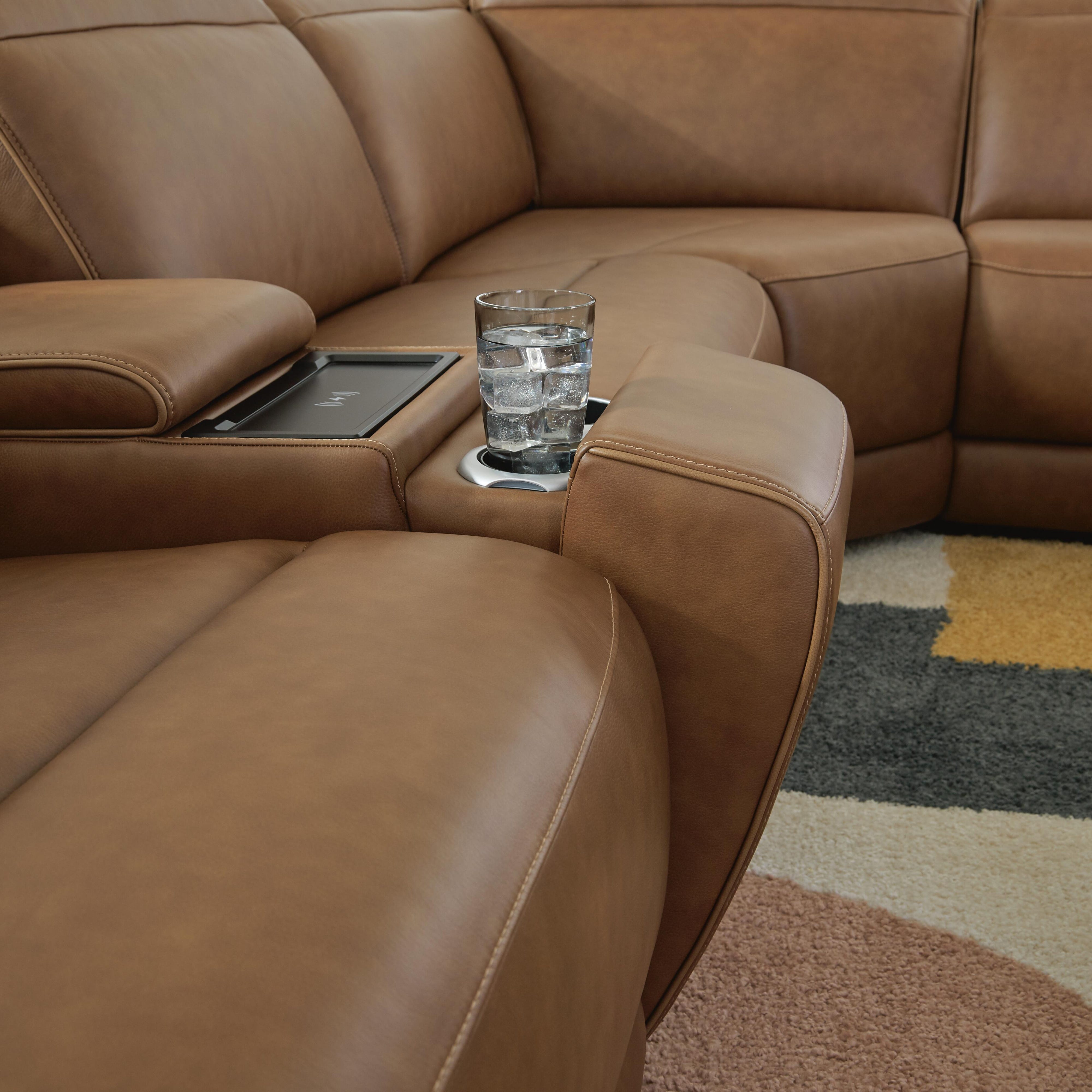 Magic Man 5-Piece Power Reclining Sectional with Console