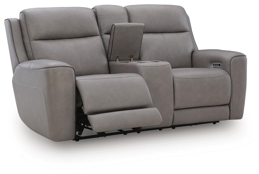 5Z-Comfort Power Reclining Loveseat with Console