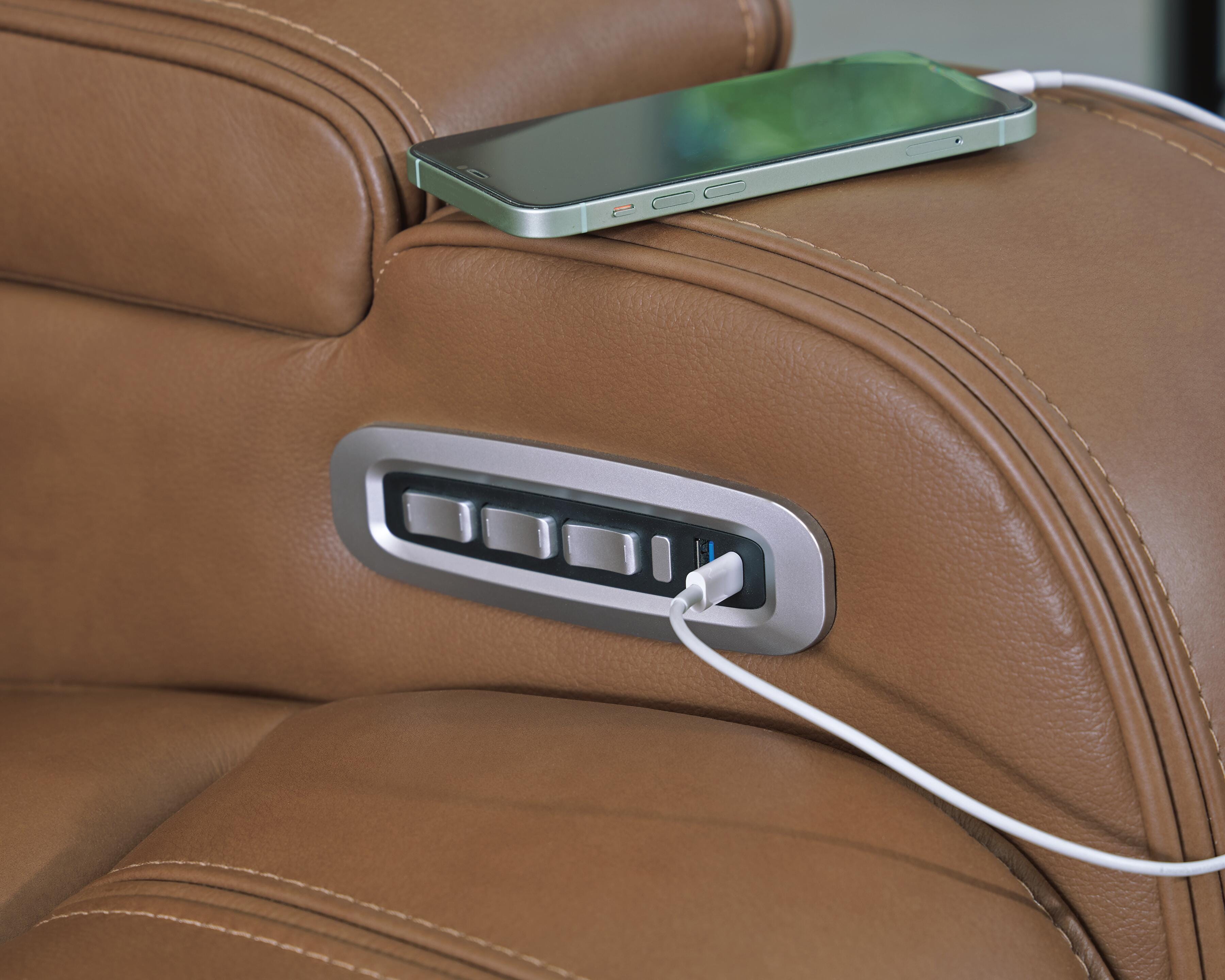 Knightington Power Reclining Loveseat with Audio Seating