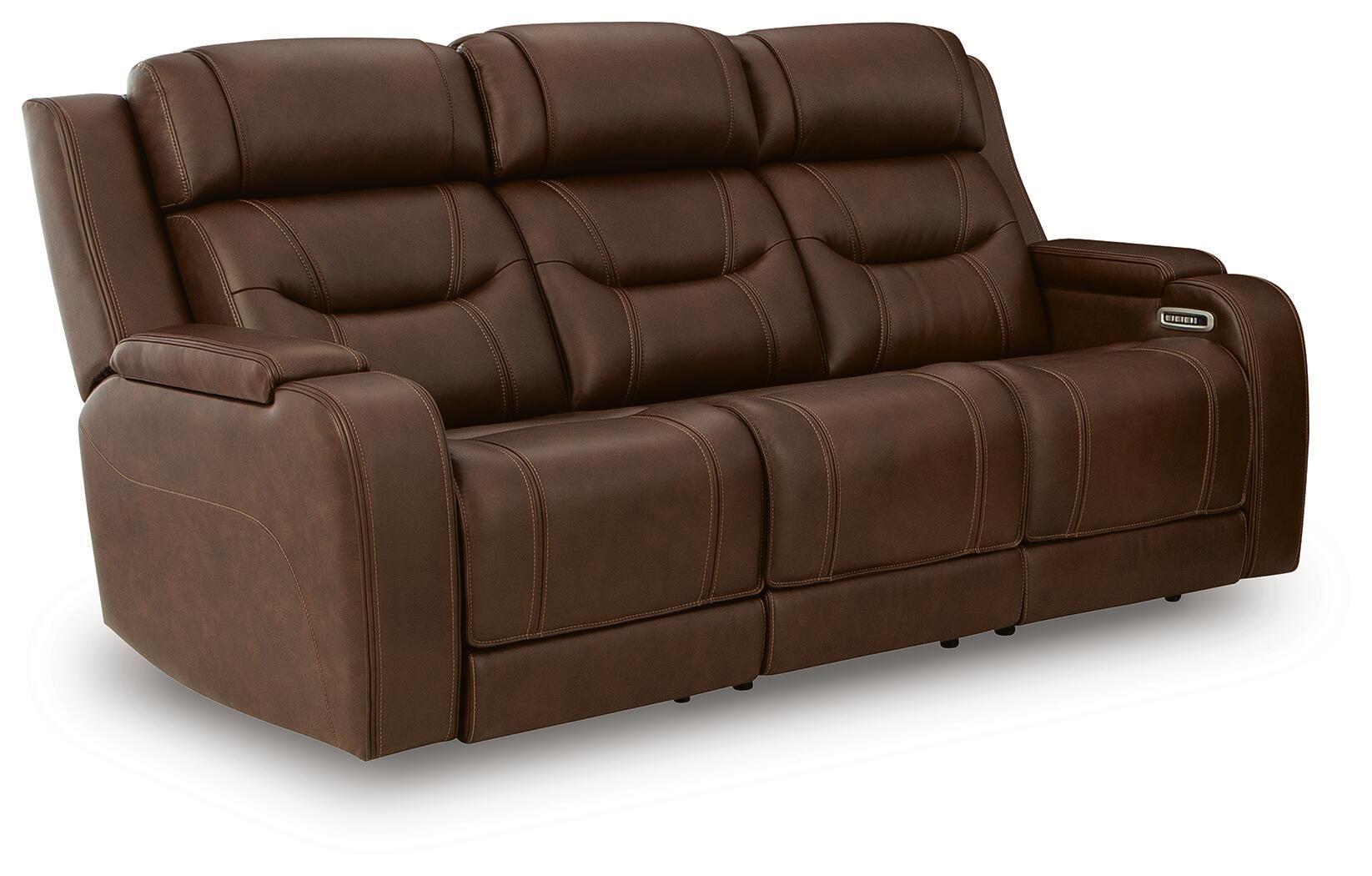 Knightington Power Reclining Sofa and Loveseat with Audio