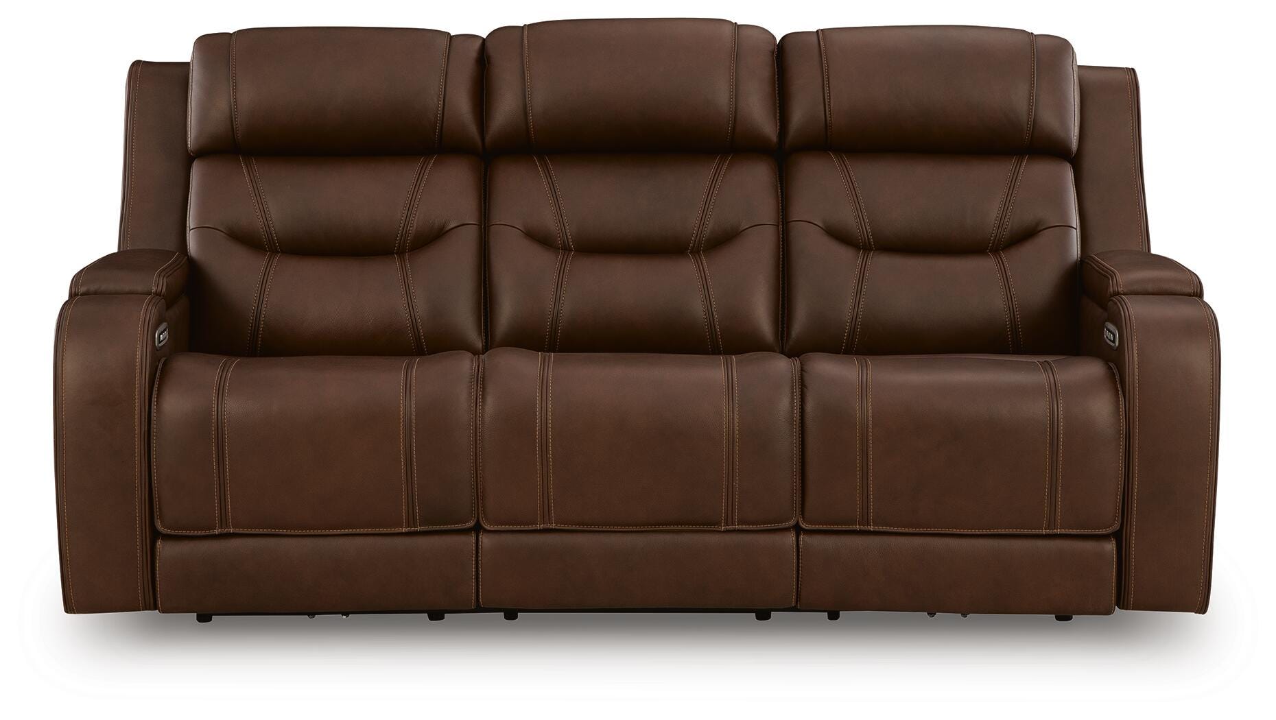 Knightington Power Reclining Sofa and Loveseat with Audio