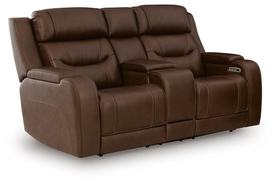 Knightington Power Reclining Loveseat with Audio Seating