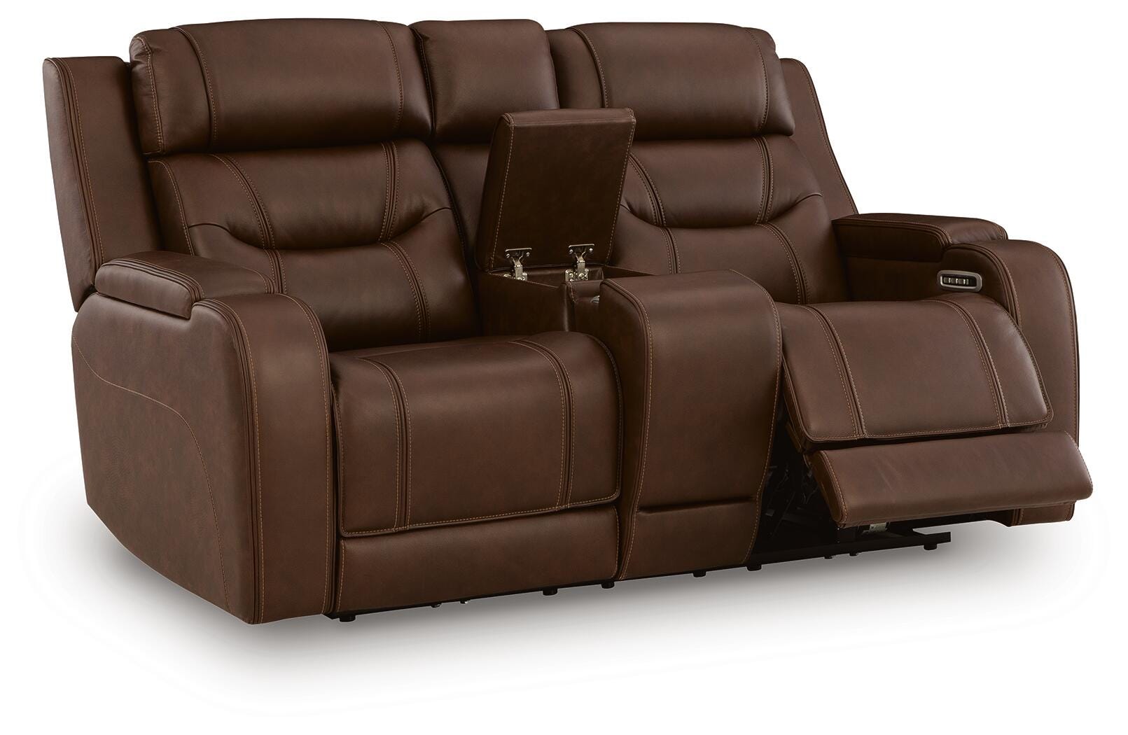 Knightington Power Reclining Sofa and Loveseat with Audio