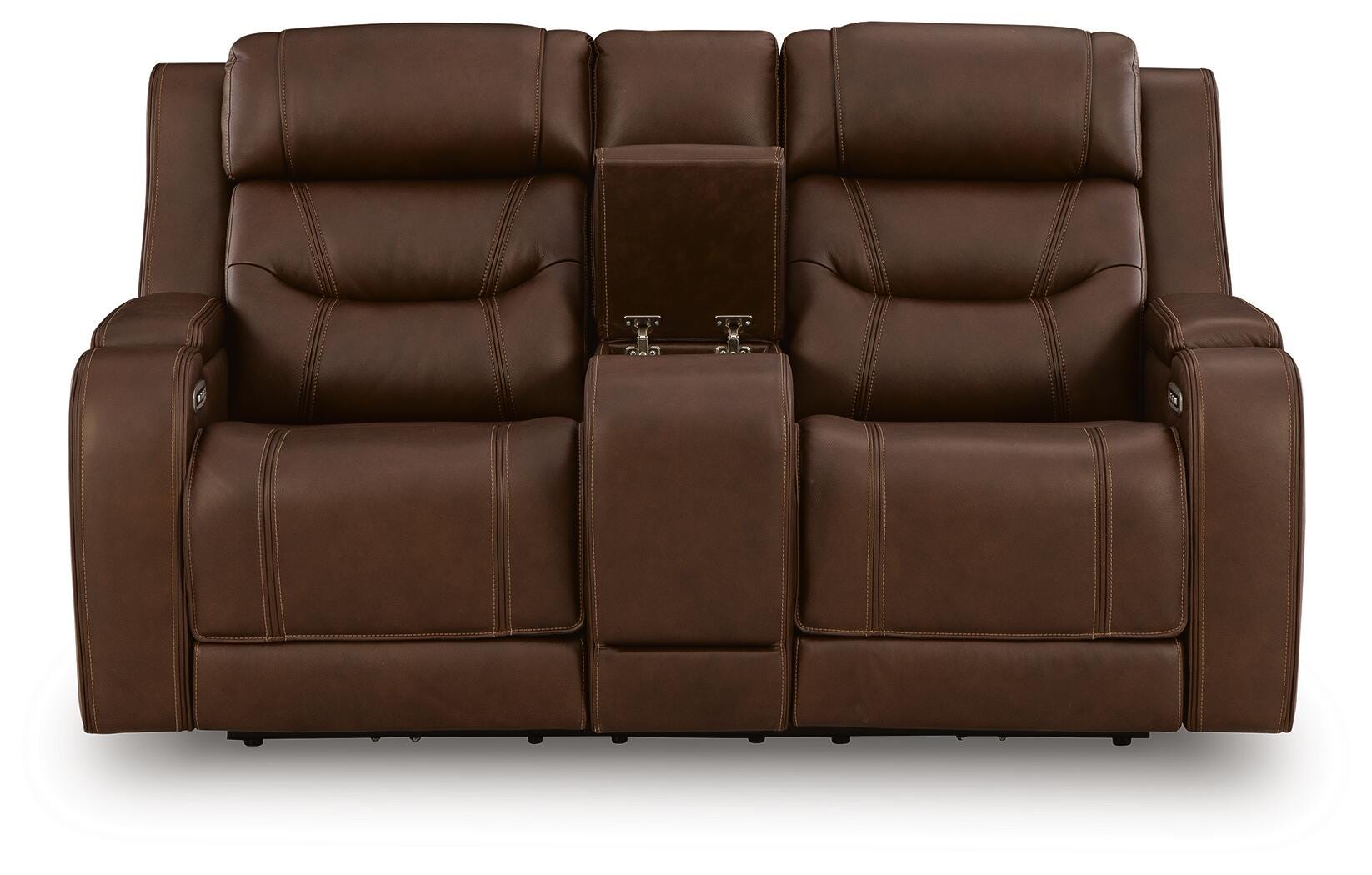 Knightington Power Reclining Sofa and Loveseat with Audio