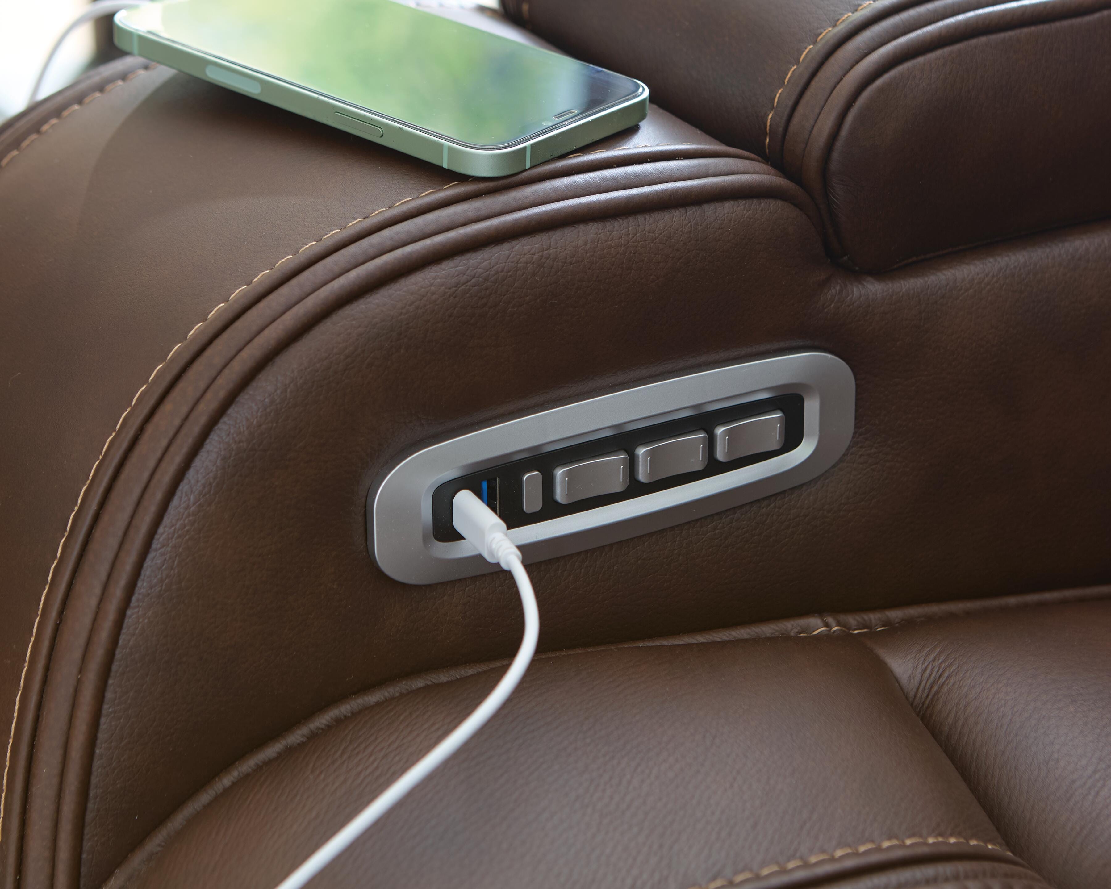 Knightington Power Reclining Loveseat with Audio Seating