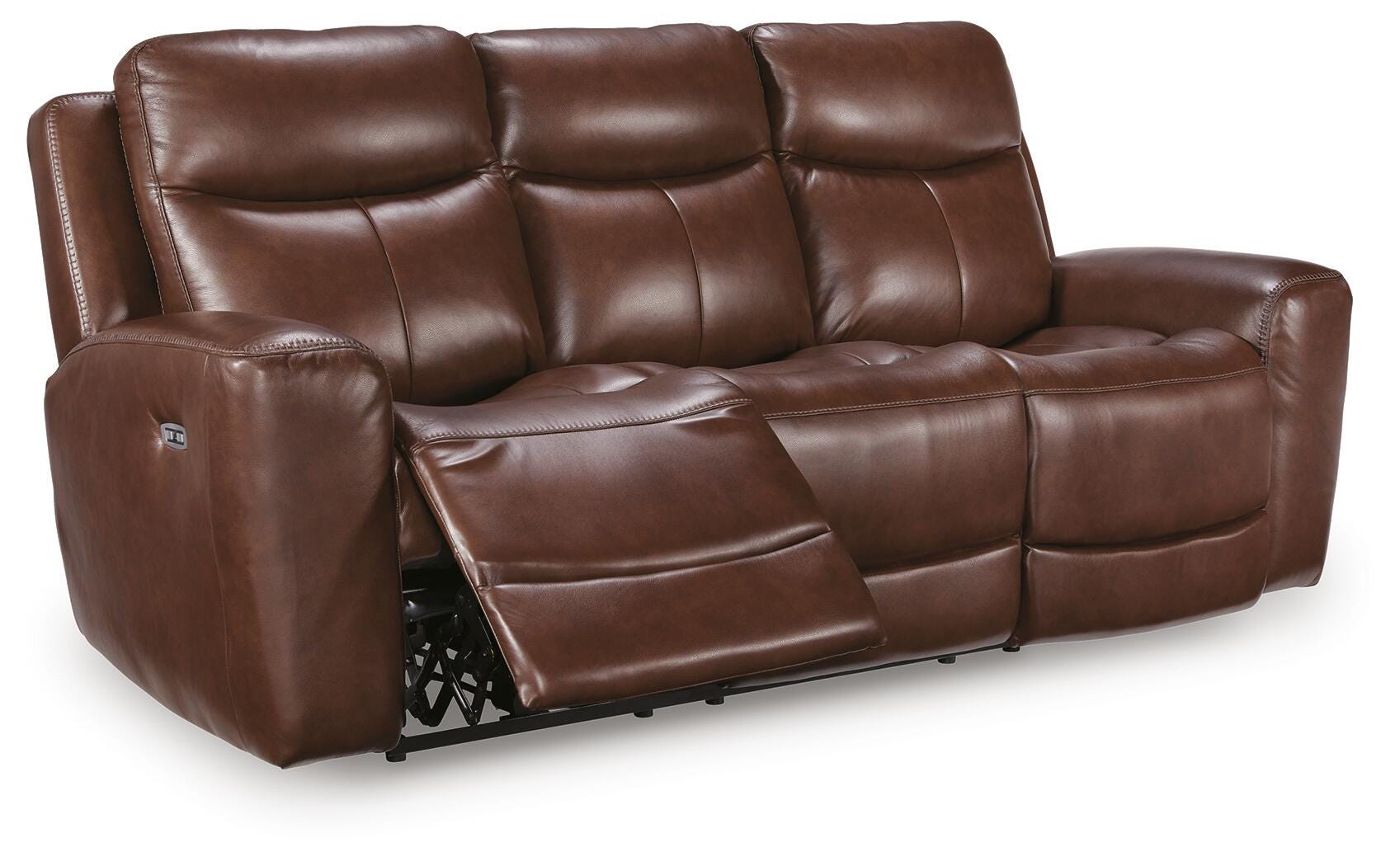 Bexhurst Momentum Moves Dual Power Reclining Leather Sofa and Loveseat Set