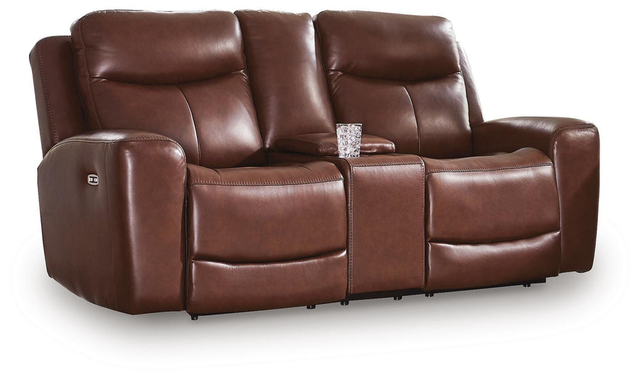 Bexhurst Power Reclining Loveseat with Console