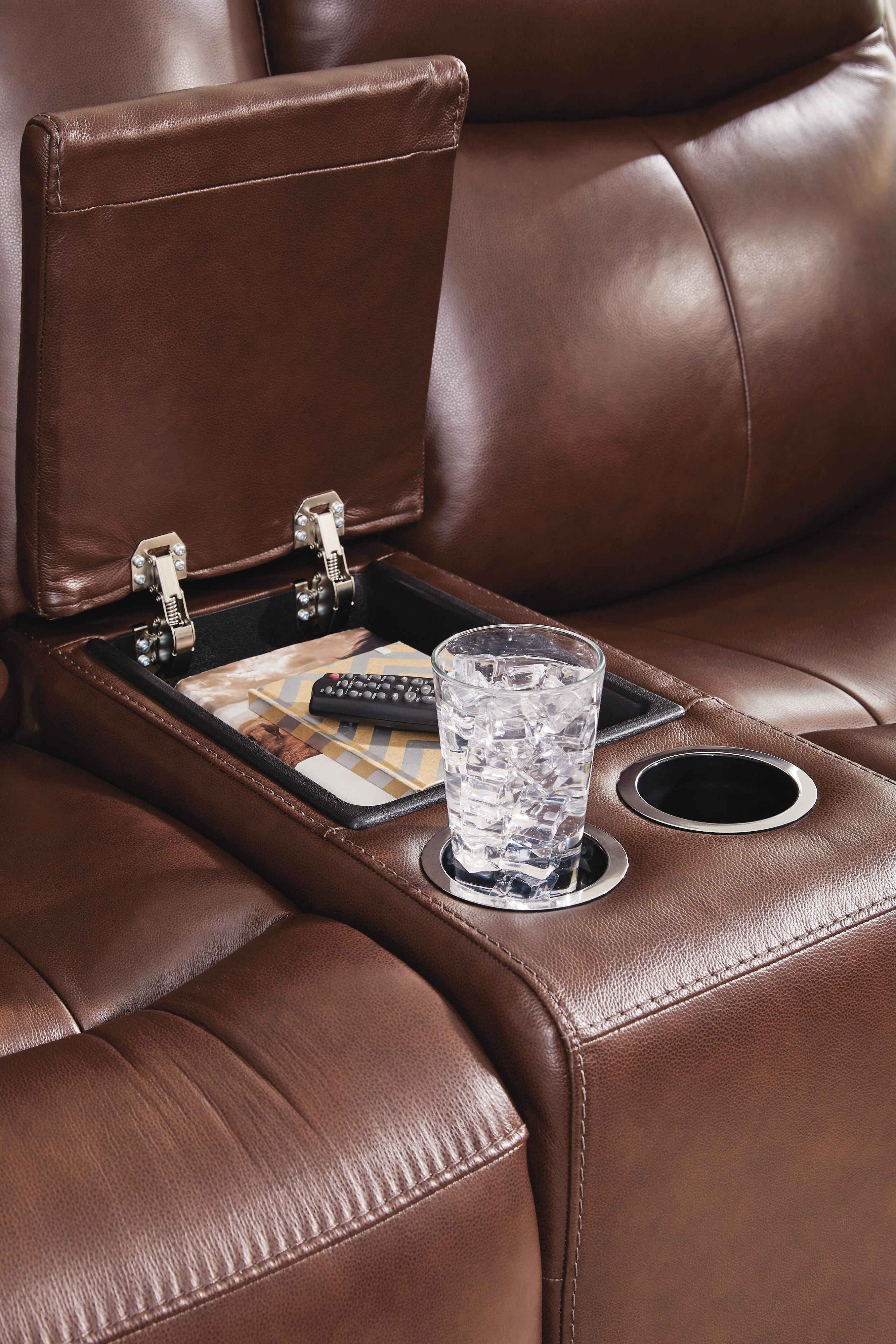 Bexhurst Power Reclining Loveseat with Console