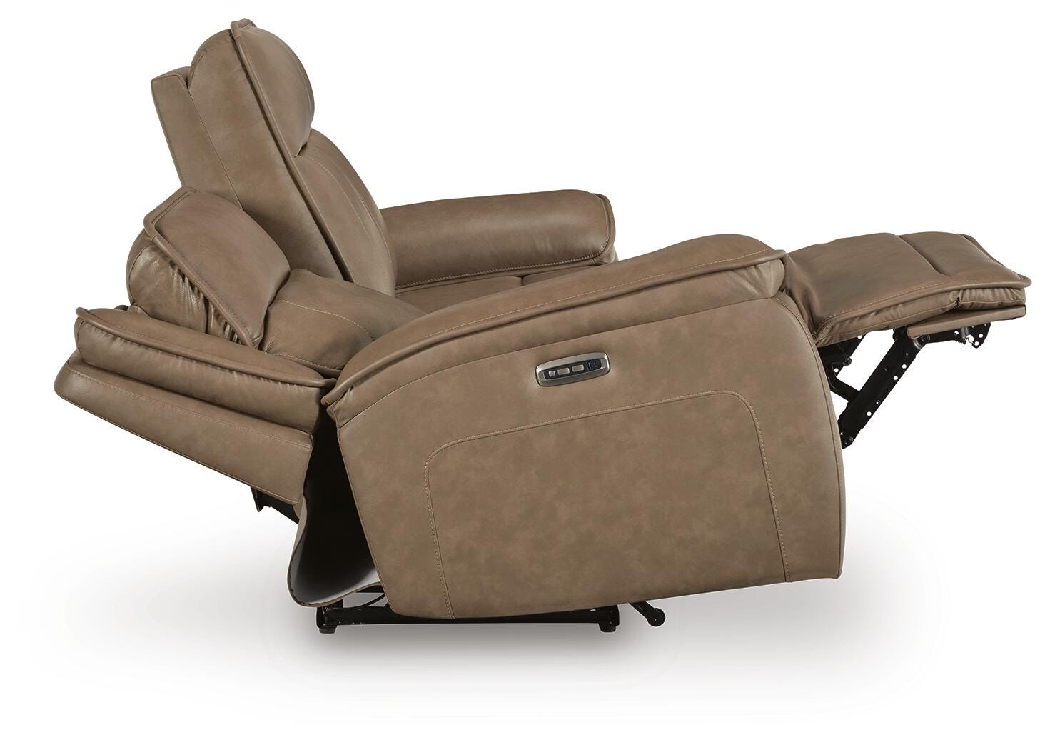 Glencroft Malcesine Dual Power Leather Reclining Sofa and Loveseat
